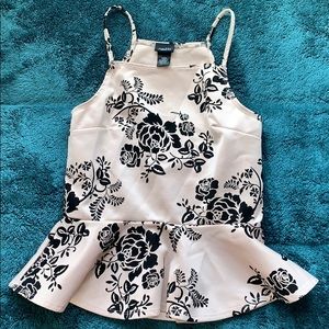 Fancy black floral top